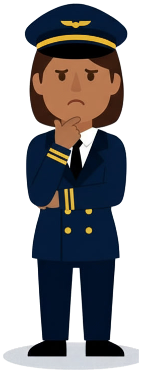 Pilot character thinking